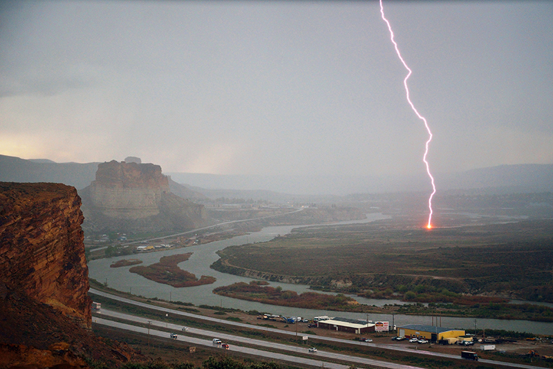 Lightning Strike Near Green River - Wyoming Arts Council